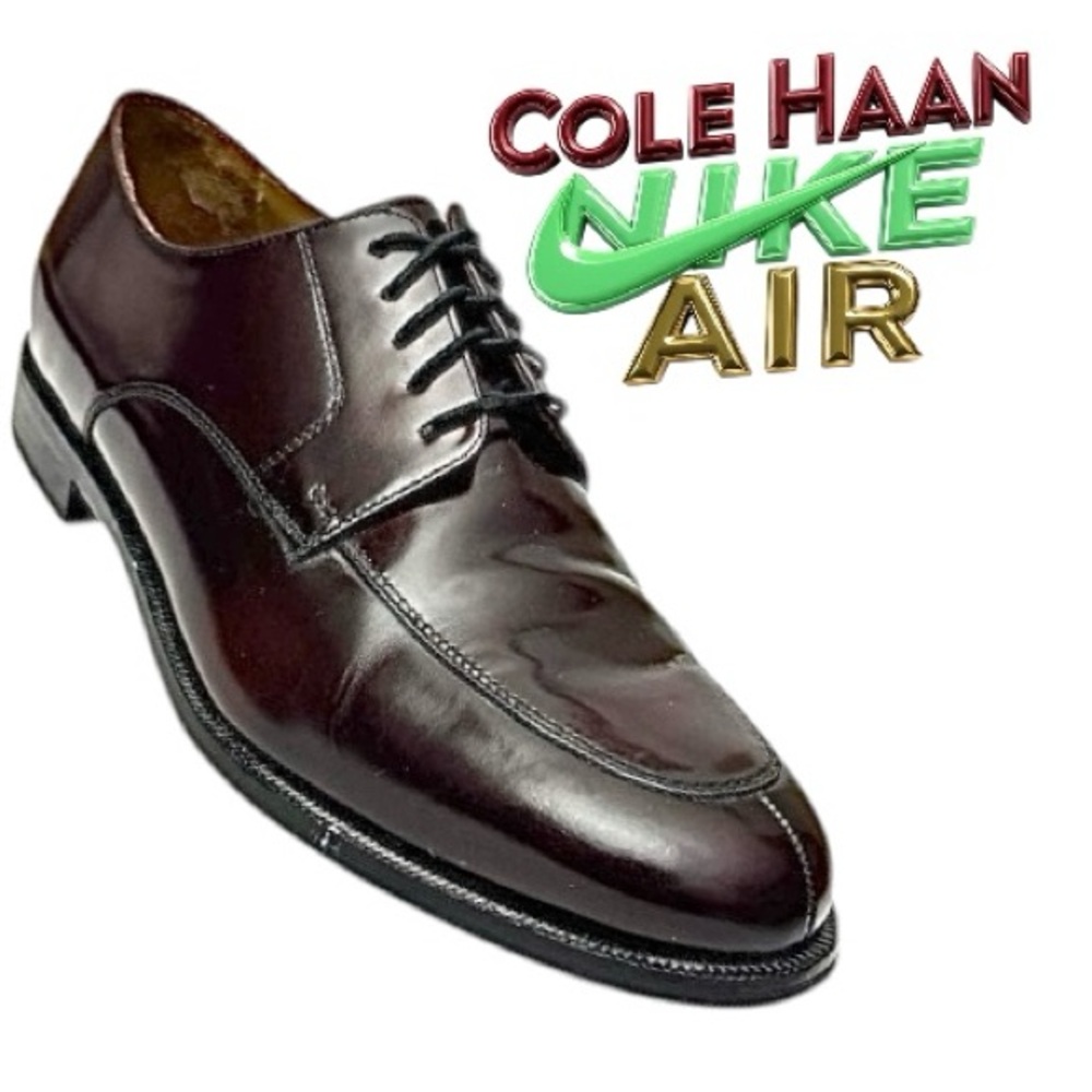 Vintage Cole Haan Nike Air Men’s 10.5M Cordovan Leather Split Toe Dress Shoe